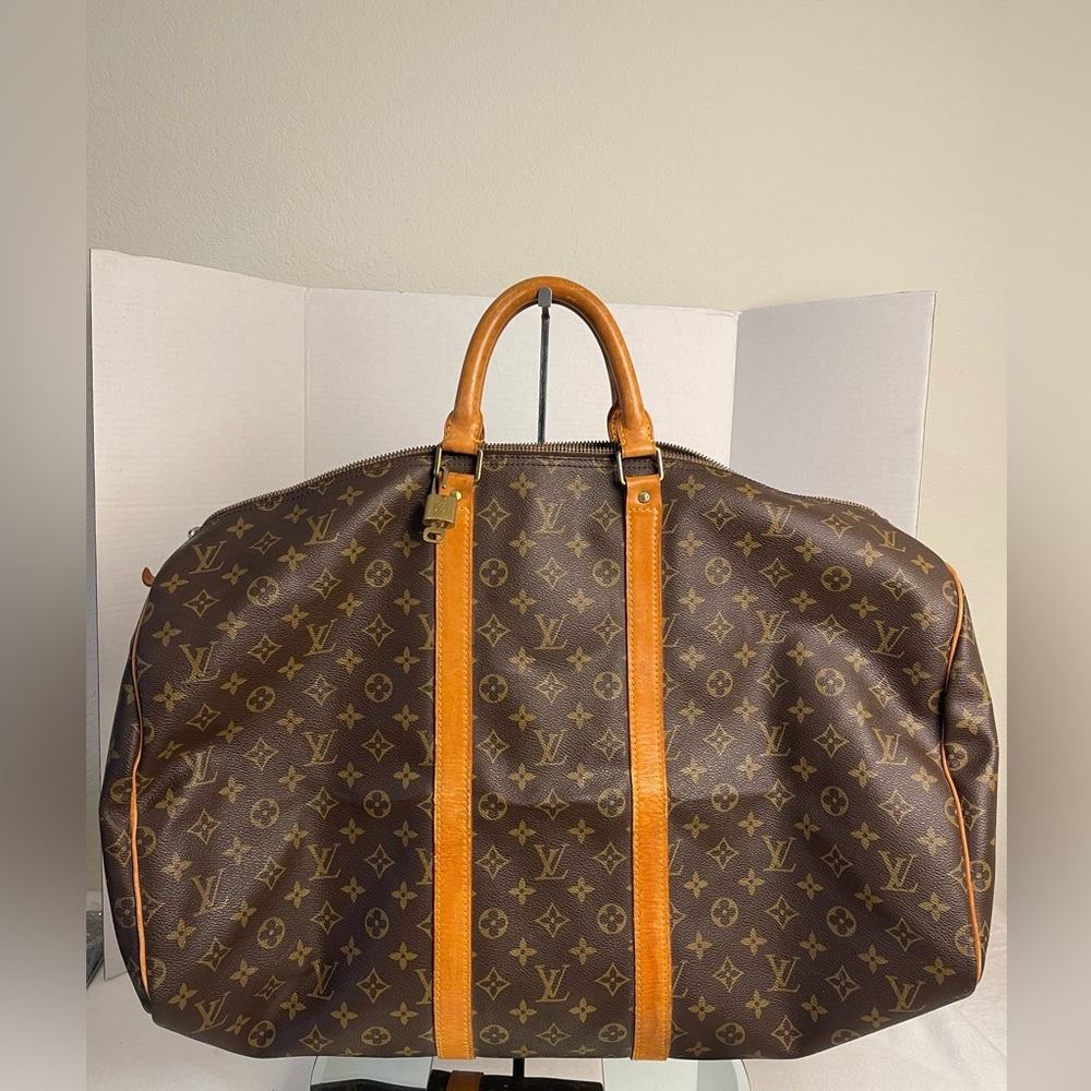 LOUIS VUITTON MONOGRAM KEEPALL TRAVEL DUFFLE BAG